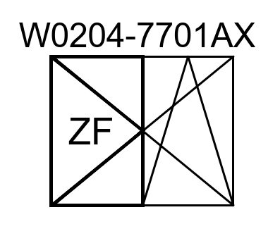 rp fineline 70W Fenster AX, Stulpflügel-Beschlag Zweitflügel (ZF) Einzelteilübersicht, Beschläge Nutachse 27 mm, (1-A) Umlenkung VSO/K+ DS TEU4120 (S2,S3), (2-B) Zwischenstück BS/FH TZBS01180 (S2), (3-C) Getriebe Stulp 8 TGMS…. (S2), (4-C) Zwischenstück K